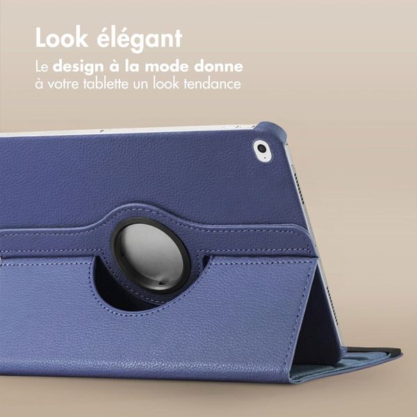 imoshion Coque tablette rotatif à 360° Apple iPad Air 2 (2014) / Air 1 (2013) - Bleu foncé