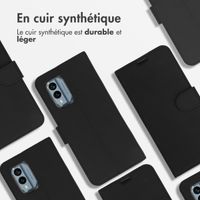 Accezz Étui de télephone Wallet Nokia X30 - Noir