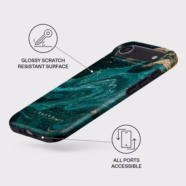 Burga Coque Tough MagSafe Apple iPhone Air - Emerald Pool