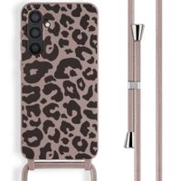 imoshion Coque design en silicone avec cordon Samsung Galaxy S23 FE - Animal Pink