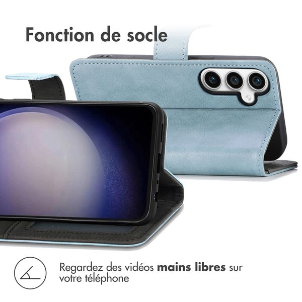 imoshion Étui de télephone portefeuille Samsung Galaxy S23 FE - Bleu clair