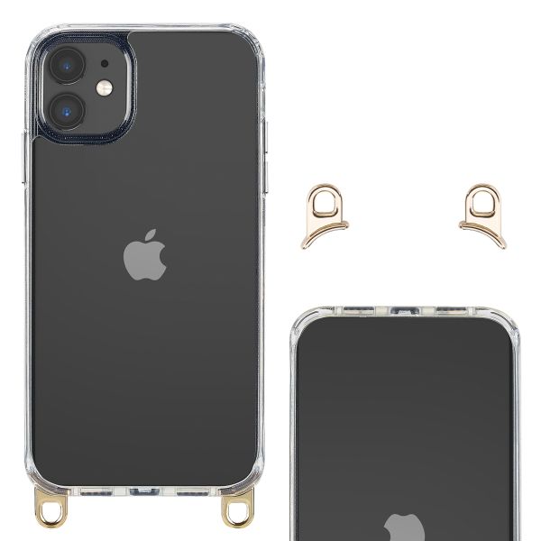 Selencia Coque arrière avec crochets amovibles Apple iPhone 11 - Transparent