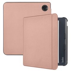 imoshion Étui de liseuse portefeuille Slim Hard Kobo Libra Colour - Rose Doré