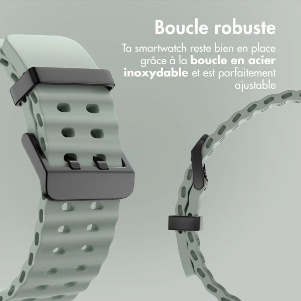 imoshion Bracelet Ocean en silicone Samsung Galaxy Watch Ultra (2024/2025) - Grayish Green