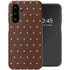 Selencia Coque arrière Vivid Samsung Galaxy A17 (5G) / (4G) - Happy Dots Chocolate