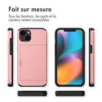 imoshion Coque arrière avec porte-cartes iPhone 14 - Rose Dorée