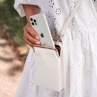 imoshion Sac téléphone en cuir végan Crossbody - Blanc