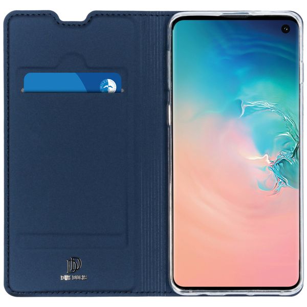 Dux Ducis Étui de téléphone Slim Samsung Galaxy S10 - Bleu foncé