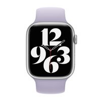 Apple Bracelet Boucle unique en Silicone Apple Watch Series 1 - 9 / SE (38/40/41 mm) | Series 10 / 11 (42 mm) - Taille 3 - Purple Fog