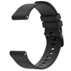 imoshion Bracelet sport en silicone avec boucle - Connexion universelle 20 mm - Noir