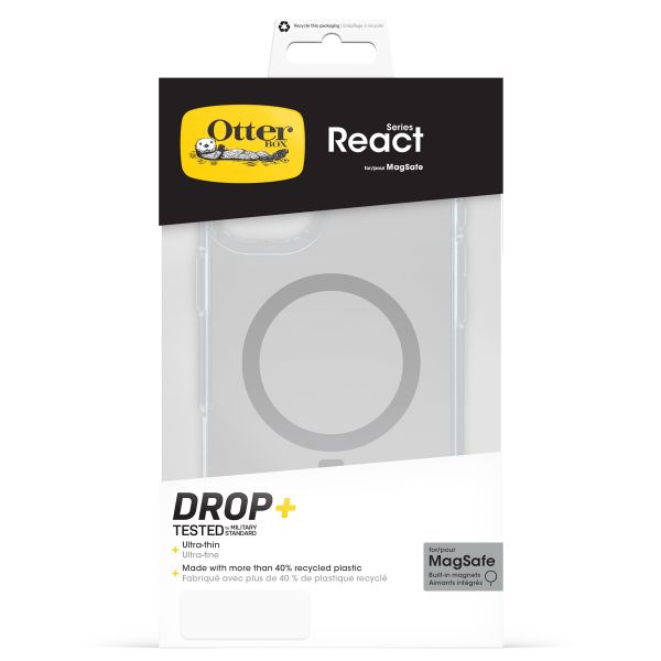 OtterBox Coque React MagSafe Apple iPhone 16 Plus - Clear