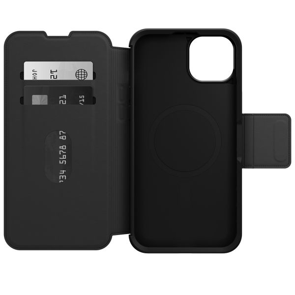 OtterBox ﻿Étui de téléphone portefeuille Strada MagSafe iPhone 15 Plus - Noir