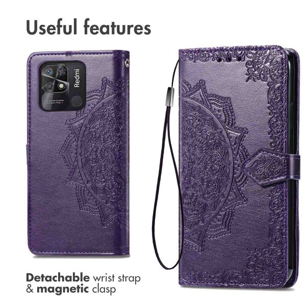 imoshion Etui de télephone Mandala Xiaomi Redmi 10C - Violet
