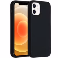 Accezz Coque Liquid Silicone Apple iPhone 12 Mini - Noir