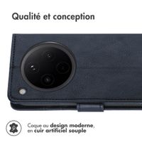 imoshion Étui de télephone portefeuille de luxe Oppo Find X8 - Bleu foncé