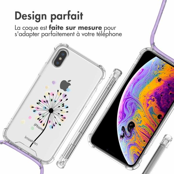 imoshion Coque Design avec cordon Apple iPhone X / Xs - Sandstone Dandelion