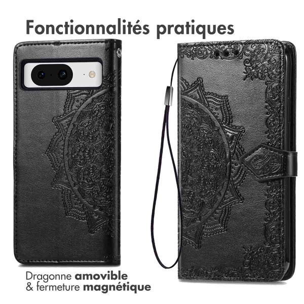 imoshion Etui de télephone Mandala Google Pixel 8 - Noir