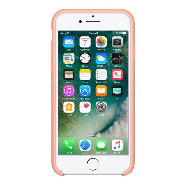 Apple Coque en silicone Apple iPhone SE (2022 / 2020) / 8 / 7 - Flamingo