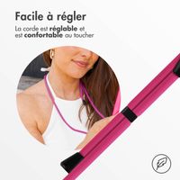 imoshion Coque en silicone avec cordon Apple iPhone 14 - Fluor Roze