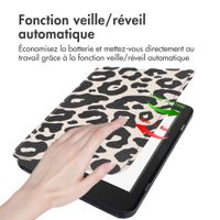 imoshion Design Slim Hard Case Sleepcover Kobo Nia - Leopard