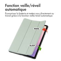 imoshion Coque tablette Trifold Samsung Galaxy Tab S11 - Vert clair