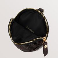 Selencia Nova Mini Pouch - Croco Choco Brown