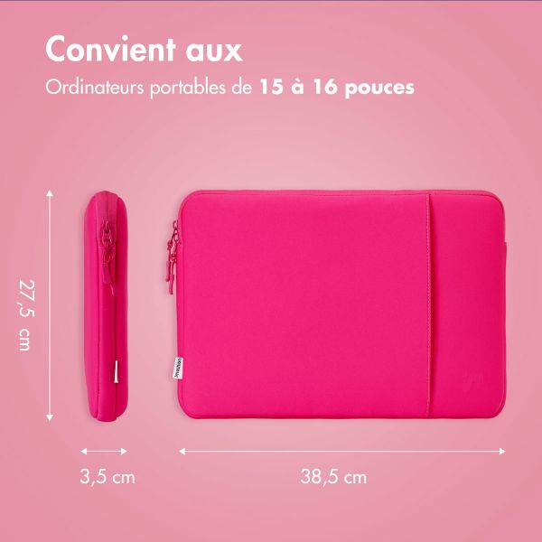 imoshion Pochette ordinateur avec compartiment 15-16 pouces - Hot Pink