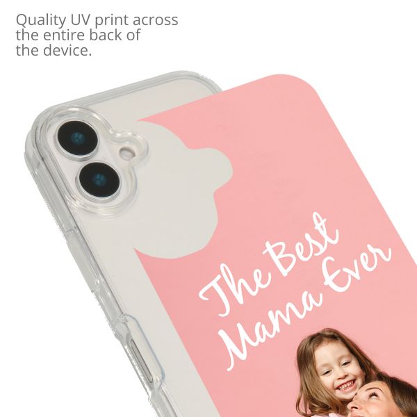 Concevez votre propre coque transparente Apple iPhone 16 Plus - Transparent