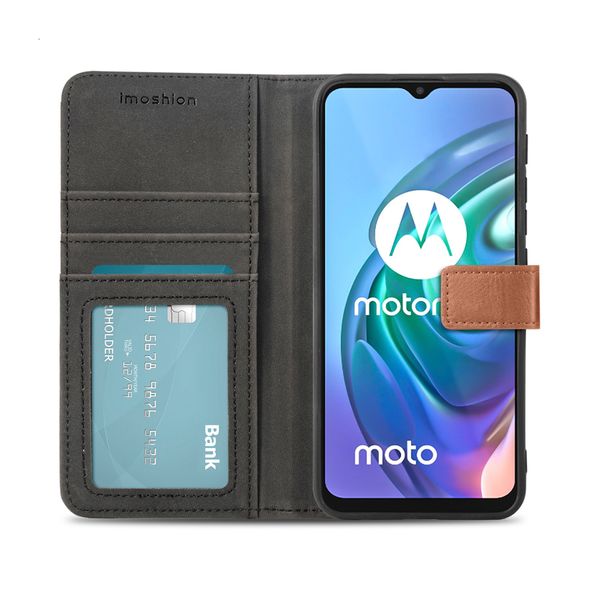 imoshion Étui de télephone portefeuille Motorola Moto G30 / G20 / G10 (Power) - Marron