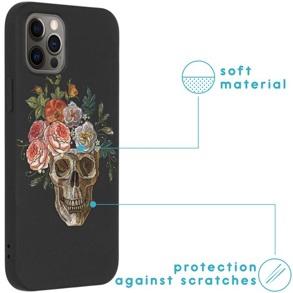 imoshion Coque Design iPhone 12 (Pro) - Skull - Multicolor