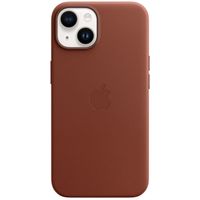 Apple Coque Leather MagSafe Apple iPhone 14 - Umber