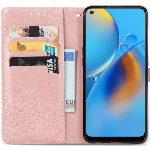 imoshion Etui de télephone Mandala Oppo A74 (4G) - Rose Doré
