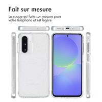 imoshion Coque arrière transparente Pailletée Samsung Galaxy A36 / A56 - Argent