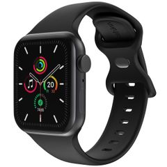 imoshion Bracelet en silicone⁺ Apple Watch Series 1 t/m 11 / SE / Ultra (44/45/46/49 mm) - Taille M/L - Noir