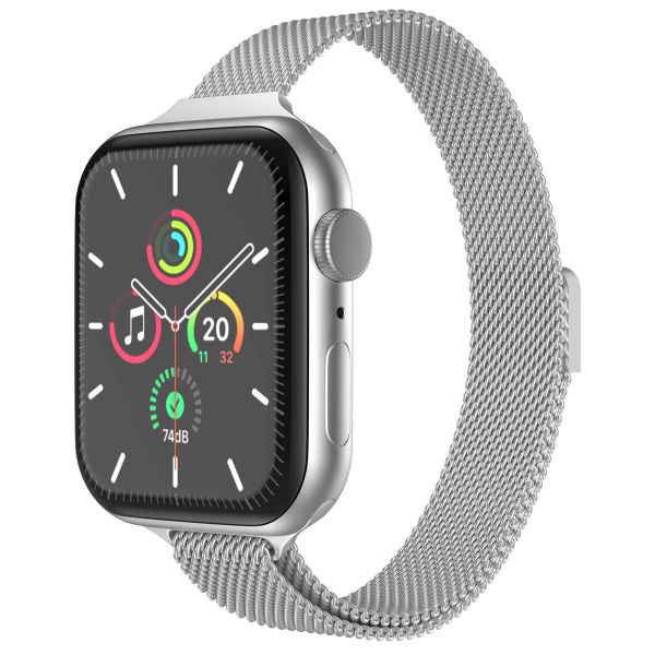 imoshion Bracelet milanais fin Apple Watch Series 1 à 9 / SE (38/40/41 mm) | Series 10 (42 mm) - Argent