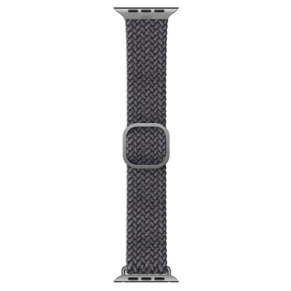 Uniq Bracelet tressé Aspen Apple Watch Series 1 t/m 11 / SE / Ultra (44/45/46/49 mm) - Granite Grey