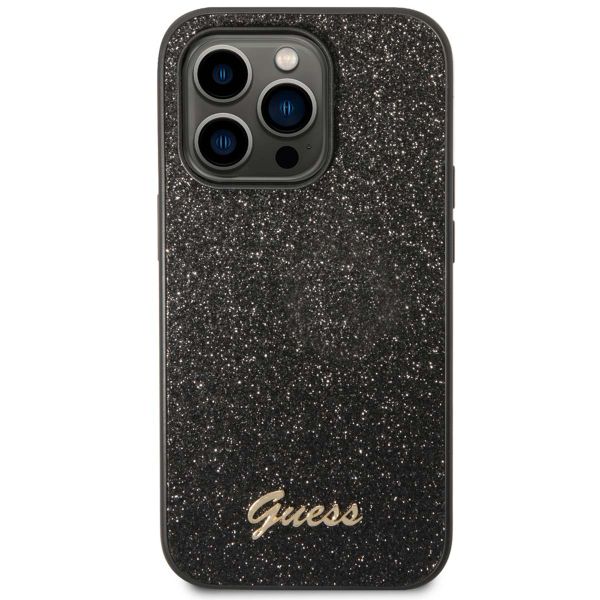 Guess Coque Glitter Flakes Apple iPhone 14 Pro - Noir