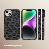 Selencia Coque Sabi imprimé panthère avec MagSafe Apple iPhone 14 - Midnight Black