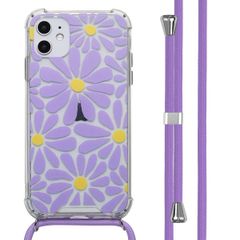 imoshion Coque Design avec cordon Apple iPhone 11 - Tropical Violet Flowers Connect