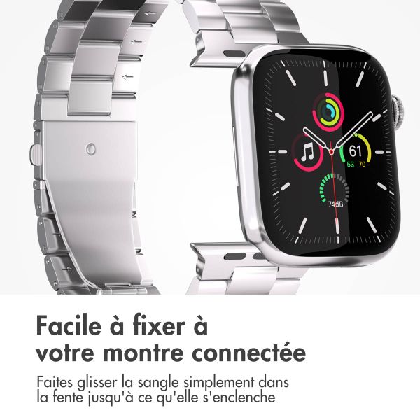 imoshion Bracelet en acier Apple Watch Series 1 á 11 / SE / Ultra (44/45/46/49 mm) - Argent