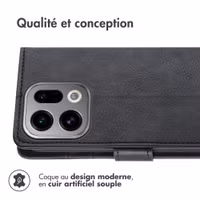 imoshion Étui de télephone portefeuille Oppo Find X9 - Noir