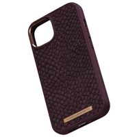 Njorð Collections Coque Salmon Leather MagSafe iPhone 14 - Rust