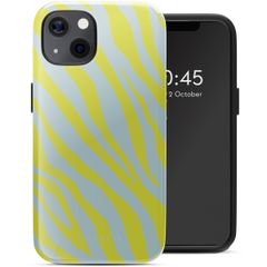 Selencia Coque arrière Vivid avec MagSafe Apple iPhone 13 - Zebra Winter Sky Titanium Yellow