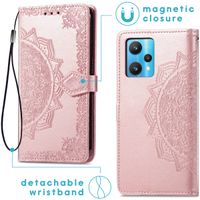 imoshion Etui de téléphone portefeuille Mandala Realme 9 Pro - Rose Dorée