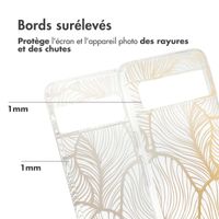 imoshion Coque Design Google Pixel 8 Pro - Golden Leaves Transparent