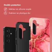 Selencia Coque arrière Vivid Samsung Galaxy S25 FE - Rosy Marble