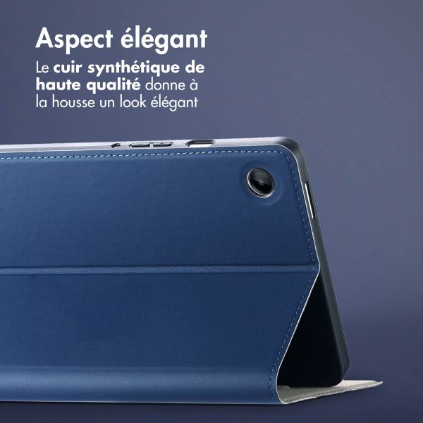 Accezz Coque tablette Classic Samsung Galaxy Tab A9 8.7 pouces - Bleu foncé