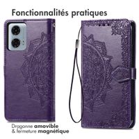 imoshion Etui de téléphone portefeuille Mandala Motorola Moto G24 Power - Violet