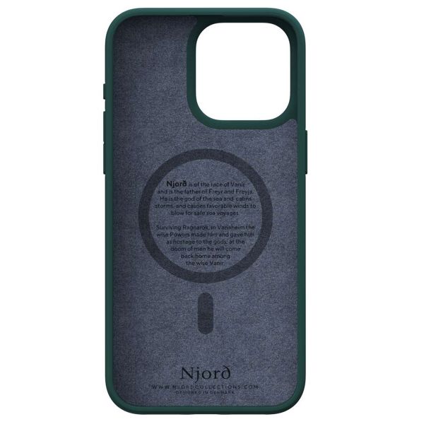 Njorð Collections Coque Salmon Leather MagSafe iPhone 15 Pro Max - Green