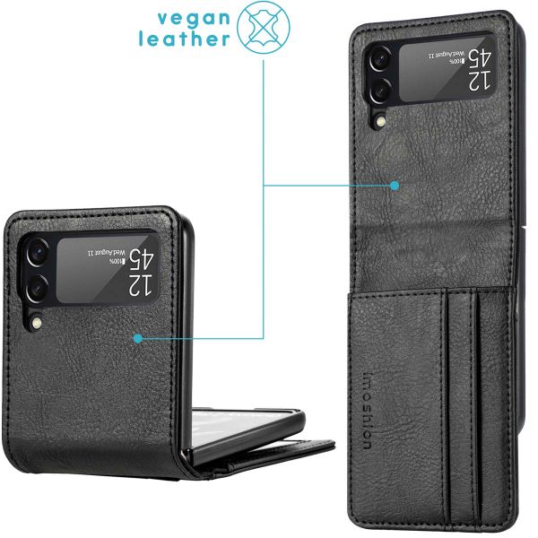 imoshion Étui de télephone portefeuille Luxe Samsung Galaxy Z Flip 3 - Noir